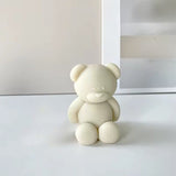 Lumanare Parfumata, Vivimall, Model Ursulet, Alba, Aromaterapie, 5.5x3.6x4 cm - vivimall.ro