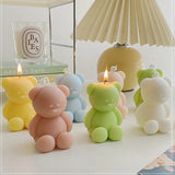 Lumanare Parfumata, Vivimall, Model Ursulet, Galbena, Aroma de Iasomie, 5.5x3.6x4 cm - vivimall.ro