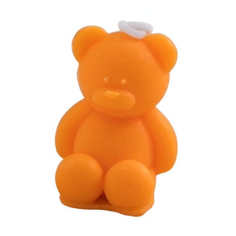 Lumanare Parfumata, Vivimall, Model Ursulet, Portocaliu, Aroma de Portocala, 5.5x3.6x4 cm - vivimall.ro