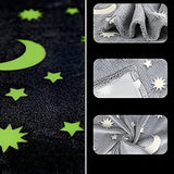 Patura Fosforescenta, Vivimall, Moale, Pufoasa, Lumineaza in Intuneric, 1.5x2 m, Model Cer Instelat, Gri - vivimall.ro