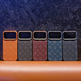 Carcasa Magentica, Vivimall, din Fibra de Carbon, pentru iPhone 16, Portocaliu - vivimall.ro