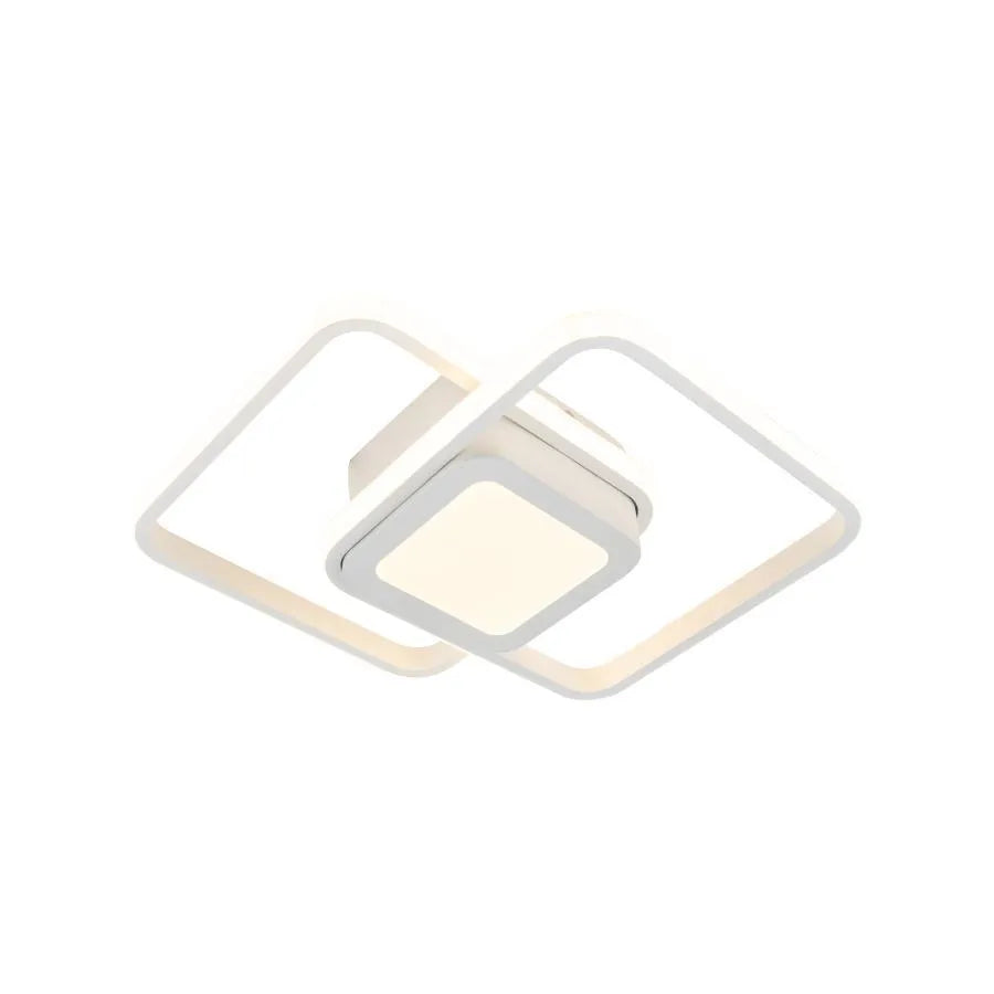 Lustra Led Duoform, 3 Patrate, Lumina Rece/Calda/Neutra - vivimall.ro