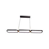 Lustra Led Cu Telecomanda Hansa, 3 Elemente, Liniara, Lumina Rece/Calda/Neutra, Dimabila - vivimall.ro