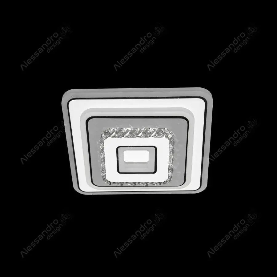 Lustra Led Cu Cristal Mita, Patrata, Lumina Rece/Calda/Neutra - vivimall.ro