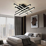 Lustra Led Cu Telecomanda Mora, 6 Elemente, Liniara, Lumina Rece/Calda/Neutra, Dimabila - vivimall.ro