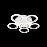 Lustra Led Cu Telecomanda Boeme, 6 Cercuri, Lumina Rece/Calda/Neutra, Dimabila - vivimall.ro
