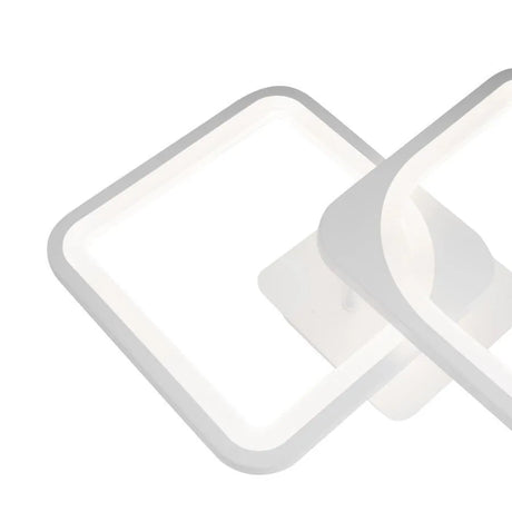 Lustra Led Cu Telecomanda Zoe, 2 Patrate, Lumina Rece/Calda/Neutra, Dimabila - vivimall.ro