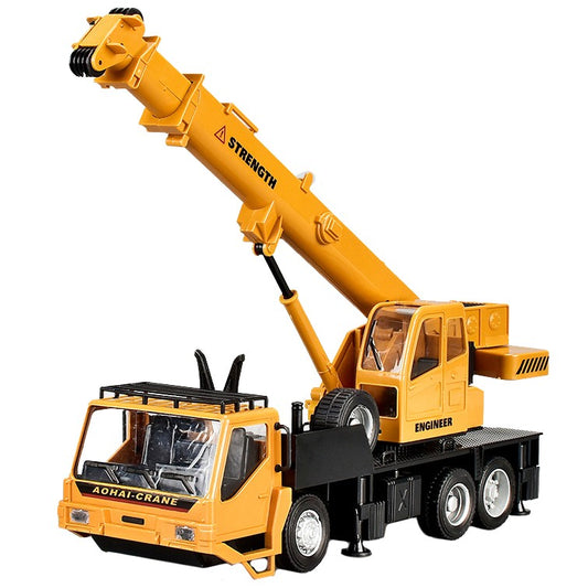 Macara Jucarie pentru Copii, Vivimall, Jucarie Macara cu Telecomanda, Jucarie de Constructie, Acumulator cu Incarcare USB, 33 x 28 x 10 cm, Galben - vivimall.ro