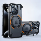 Inel magnetic rotativ 360 grade husă iPhone 15 Pro Max, funcție suport orizontal, vedere spate