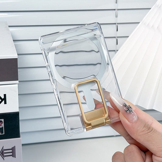 Suport Magsafe Magnetic pentru Telefon, Vivimall, Suport pentru Card, Pc Transparent Auriu - vivimall.ro