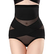 Lenjerie modelatoare neagră cu talie înaltă și corset push-up, mărimea L, vedere frontală