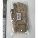 Manusi de Dama, Flippy, Functie Touchscreen (ecran tactil), Material Acril Tricotat, Manseta Elastica, Interior Catifelat, Marime Universala, Bej - vivimall.ro