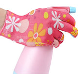 Manusi de Gradinarit, Flippy, din Nailon, Marime Universala 20 cm, Model Inflorat, Antiderapante, Multicolor - vivimall.ro