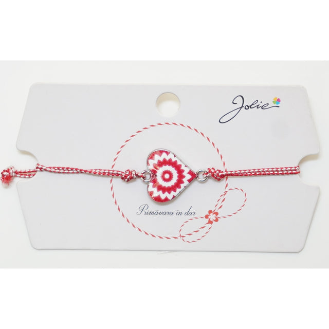 Martisor Bratara Traditionala, Pandantive Aprox 2 cm, Model 2 - vivimall.ro