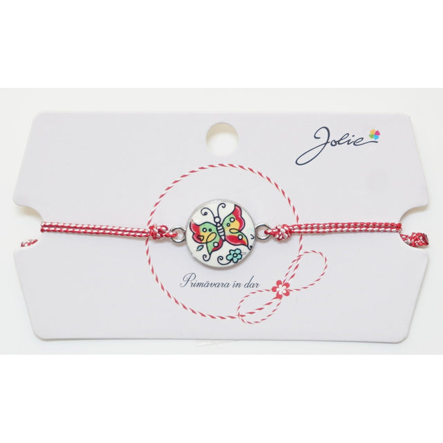 Martisor Bratara Traditionala, Pandantive Aprox 2 cm, Model 9 - vivimall.ro