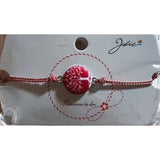 Martisor Bratara Traditionala, Snur Alb Rosu, Multiple Modele de pandantiv cu specific Traditional - vivimall.ro