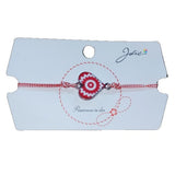 Martisor Bratara Traditionala, Snur Alb Rosu, Multiple Modele de pandantiv cu specific Traditional - vivimall.ro