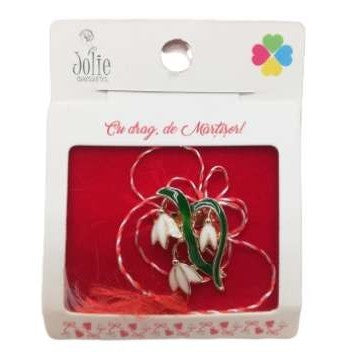 Martisor Brosa 2 Ghiocei Model B-10 5.5cm x 7cm - vivimall.ro