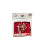 Martisor Brosa Buburuza cu Pietre Model B-28 5.5cm x 7cm - vivimall.ro