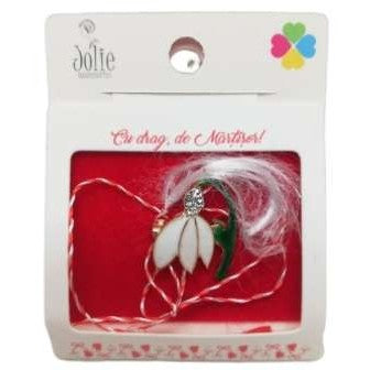 Martisor Brosa Ghiocel Model B-17 5.5cm x 7cm - vivimall.ro
