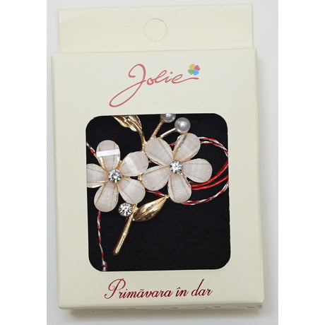 Martisor Brosa Medie, Multicolora, Dimensiune Brosa Aprox 5 cm, Material Metal, Model 12 - vivimall.ro