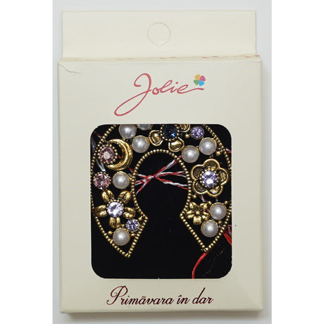 Martisor Brosa Medie, Multicolora, Dimensiune Brosa Aprox 5 cm, Material Metal, Model 4 - vivimall.ro