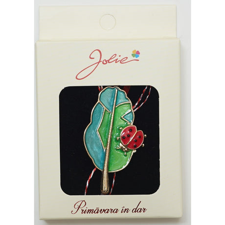 Martisor Brosa Medie, Multicolora, Dimensiune Brosa Aprox 5 cm, Material Metal, Model 6 - vivimall.ro