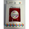 Mărțișor broșă mică din metal, model 21, dimensiune 2,5-3 cm, prezentată în cutie cadou elegantă
