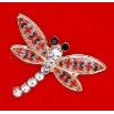 Martisor Brosa Mica in Cutie, Dimensiune Brosa 2.5-3 cm, Material Metal, Model Libelula Traditionala - vivimall.ro