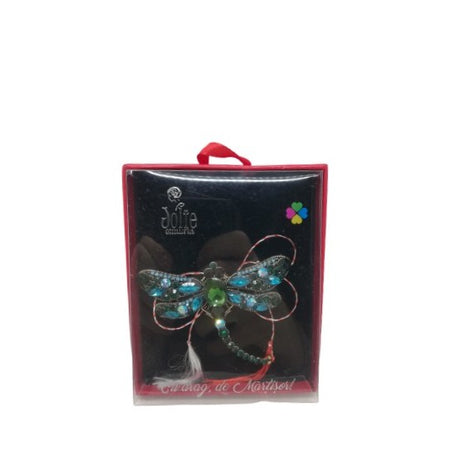 Martisor Brosa VINTAGE V11 Libelula Albastra  8cm x 10cm - vivimall.ro