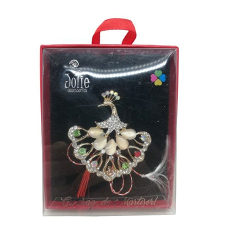 Martisor Brosa VINTAGE V12 Paun  8cm x 10cm - vivimall.ro
