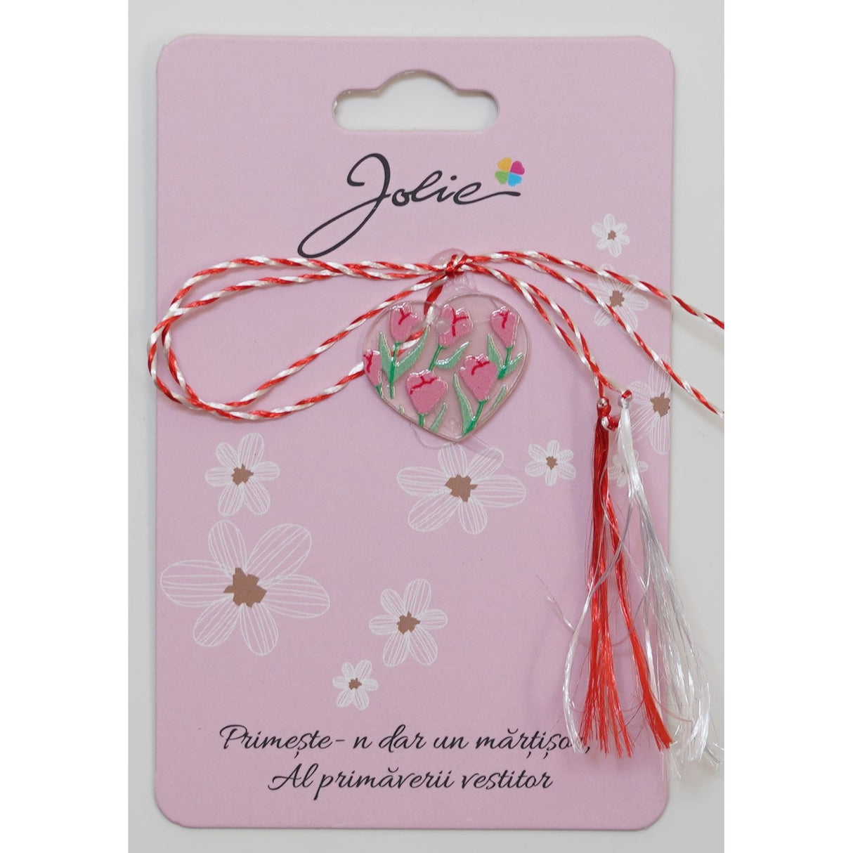 Martisor din Acril, Dimensiune Pandantiv Aprox 2 cm, Multicolor, Model 13 - vivimall.ro