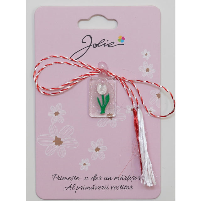 Martisor din Acril, Dimensiune Pandantiv Aprox 2 cm, Multicolor, Model 19 - vivimall.ro