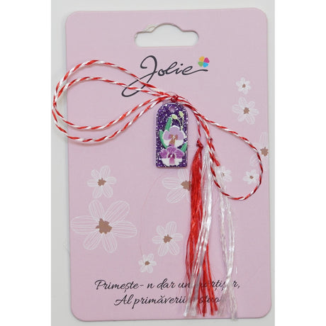 Martisor din Acril, Dimensiune Pandantiv Aprox 2 cm, Multicolor, Model 2 - vivimall.ro