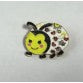 Broșă mărțișor pentru copii din metal multicolor, model 22, dimensiune 2x2 cm, ambalaj cutie carton decorativă