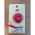 Martisor pentru copii, Brosa, Material Metal, Ambalaj Carton cu Design, Model Fata Fericita Roz - vivimall.ro