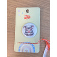 Broșă mărțișor model Koala din metal pentru copii, ambalaj cutie carton cu design, vedere frontală