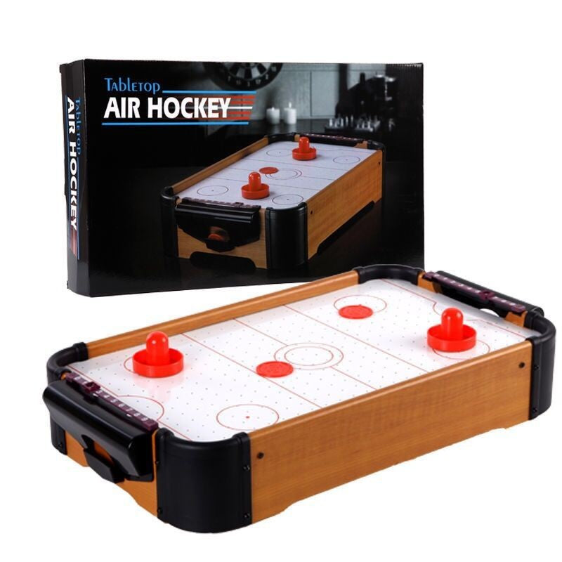 Masa Air-Hockey Vivimall, 51 x 31.5 x 9.5 cm, bara pentru punctaj, material ABS, maro - vivimall.ro