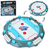 Masa Air Hockey, Vivimall, cu Tabela de Scor, 2 Pucuri, Fara Picioare, din ABS, pentru Adulti/Copii +5 Ani, 35.5 x 7.8 x 35.5 cm, Gri - vivimall.ro