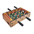 Masa de Fotbal cu Teren, Vivimall, fara Picioare, 4 Manere, Tablou de Scor, 36.5 x 24 x 7 cm, din Lemn/Otel/ABS, Maro - vivimall.ro
