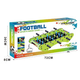 Masa de Fotbal cu Teren, Vivimall, fara Picioare, 6 Manere, Tablou de Scor, 71.3 x 10 x 36 cm, din Lemn/Otel/Metal, Verde - vivimall.ro