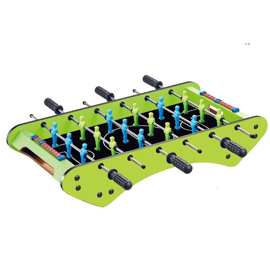 Masa de Fotbal cu Teren, Vivimall, fara Picioare, 6 Manere, Tablou de Scor, 71.3 x 10 x 36 cm, din Lemn/Otel/Metal, Verde - vivimall.ro