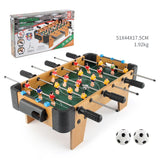 Masa de fotbal cu teren si 18 jucatori Flippy, 6 manere, cu tablou pentru scor, din metal, lemn si ABS, 51 x 44 x 17.5 cm, cu picioare, pentru copii/adulti - vivimall.ro