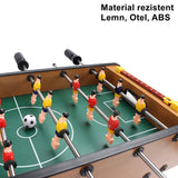 Masa de fotbal cu teren si 18 jucatori Flippy, 6 manere, cu tablou pentru scor, din metal, lemn si ABS, 50 x 25 x 18 cm, cu picioare, pentru copii/adulti - vivimall.ro