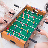 Masa de Fotbal cu Teren si 18 Jucatori Flippy, 6 Manere, cu Tablou pentru Scor, din Metal, Lemn si ABS, 60.5 x 30.5 x 18.5 cm, cu Picioare, pentru copii/adulti - vivimall.ro