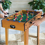 Masa de Fotbal cu Teren si 18 Jucatori Flippy, 6 Manere, cu Tablou pentru Scor, din Metal, Lemn si ABS, 69 x 36.5 x 61 cm, cu Picioare, pentru copii/adulti - vivimall.ro