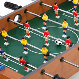 Masa de fotbal cu teren si 18 jucatori Vivimall, cu tablou pentru scor, din metal, lemn si ABS, 50 x 25 x 15.5 cm, pentru copii - vivimall.ro