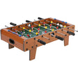 Masă de fotbal cu 18 jucători și tablou scor, cadru metal și lemn, dimensiuni 50x25x15,5 cm, vedere frontală