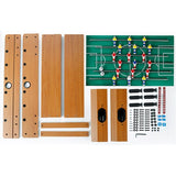 Masa de fotbal cu teren si 18 jucatori Vivimall, cu tablou pentru scor, din metal, lemn si ABS, cu Picioare, 69 x 34 x 65 cm, pentru copii si adulti - vivimall.ro