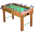 Masă de fotbal din lemn și metal, 120x61,5x81 cm, 21 jucători, vedere frontală completă